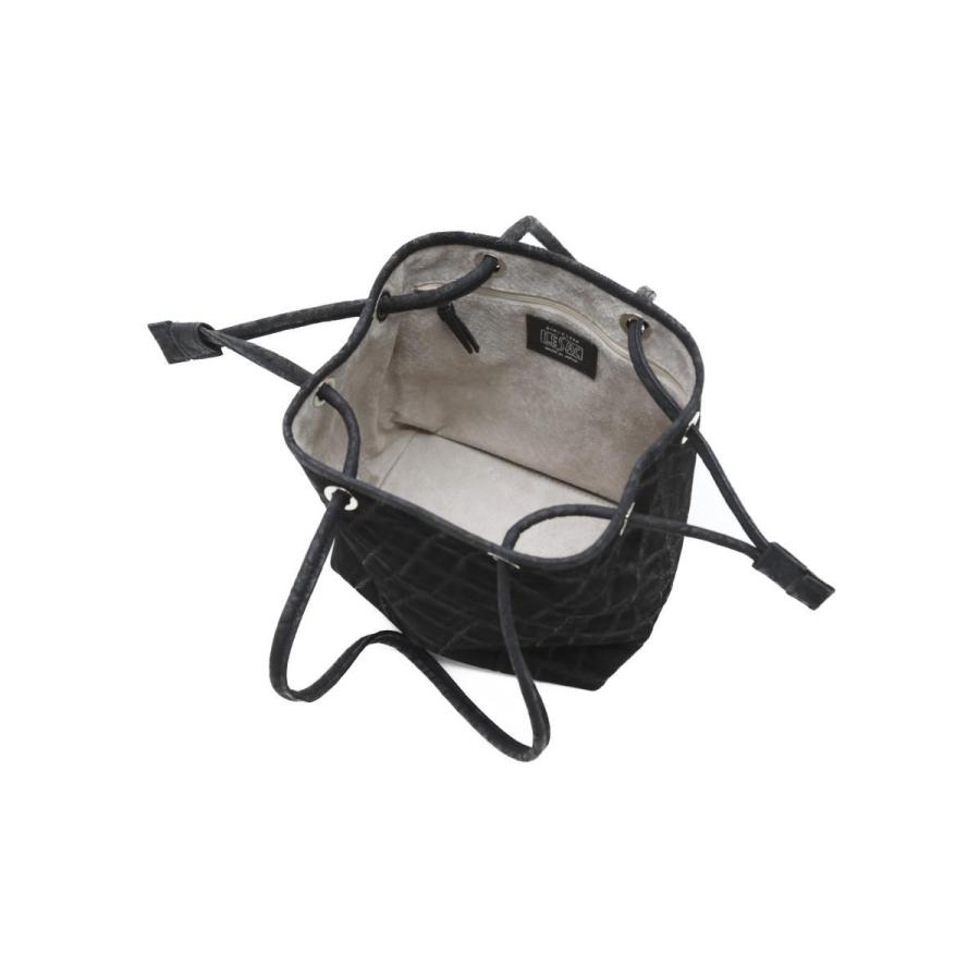 LE'SAC（レザック） オイルエレファントレザー 巾着ショルダーバッグ