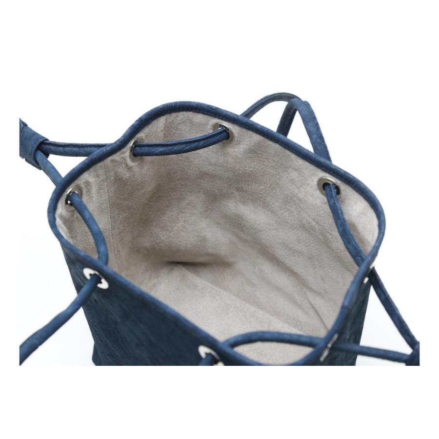 LE'SAC（レザック） オイルエレファントレザー 巾着ショルダーバッグ