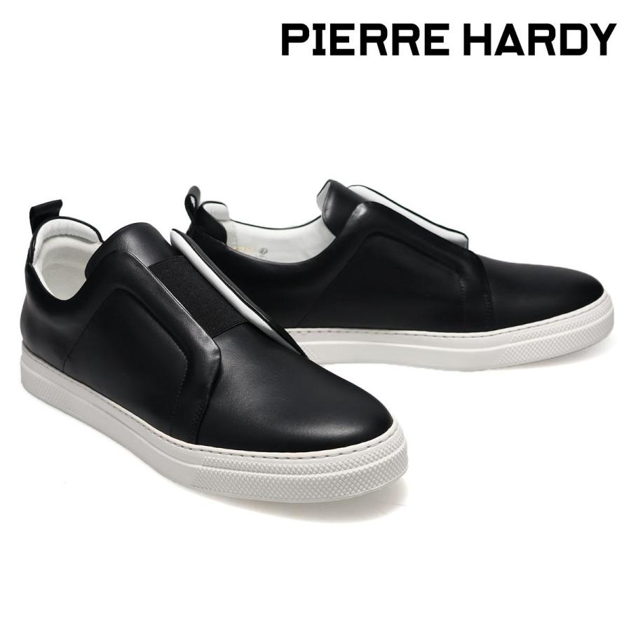 ピエールアルディ メンズ スニーカー スライダー ブラック ホワイト PIERRE HARDY pjx02zps26calfの画像