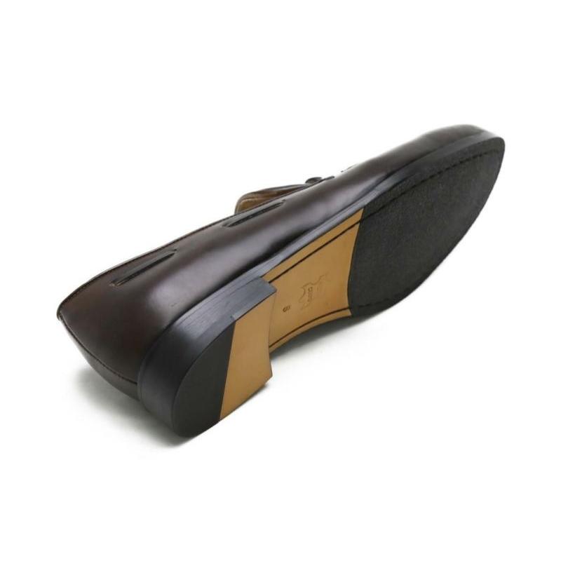 Queen Classico ブラウン レザー タッセル ローファー 美品 Queen Classico（クインクラシコ） タッセルローファー ローファー