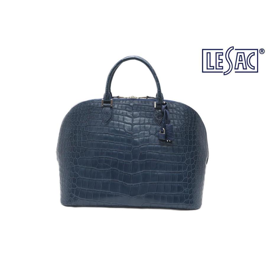 レザック / LE'SAC バッグ ventura47croco indbl クロコダイル ポロサス ブガッティバッグ インディゴブルー 国産(日本製)