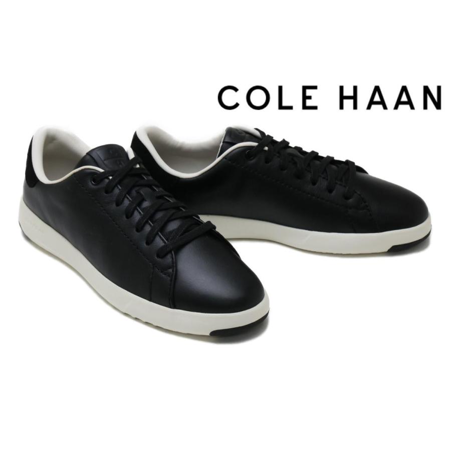 COLE HAAN（コールハーン） レディース スニーカー グランドプロ テニス スニーカー ブラック/オプティックホワイト COLE ...
