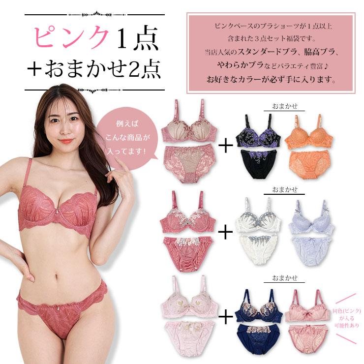 ブラジャー 大きいサイズ 福袋 ブラショーツセット B85 B90 B95