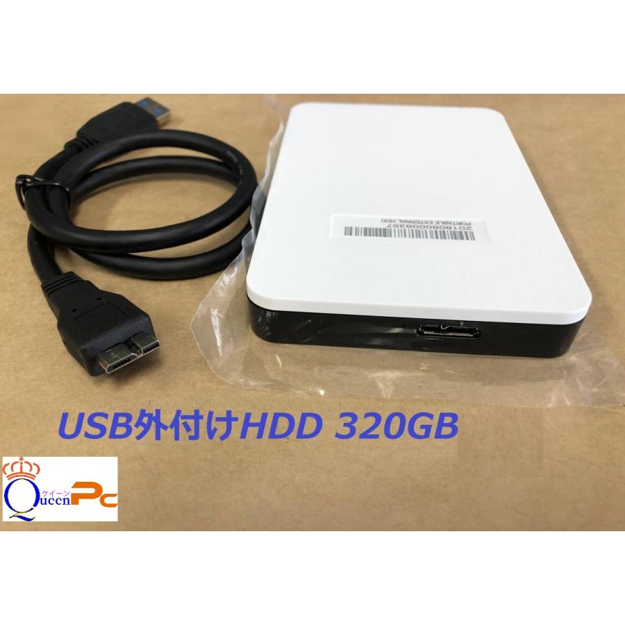 ポータブル 外付けハードディスク HDD USB3.0 外付けHDD 新品同様 