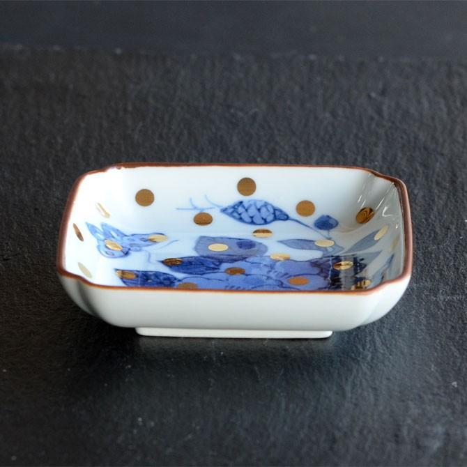 MAME 牡丹蝶文角皿 0329【amabro アマブロ JAPAN MADE 磁器 和食器