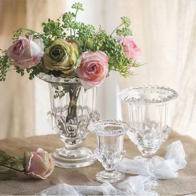 ガラススタンドフラワーベース no.115【フラワーベース 花器 花瓶 資材