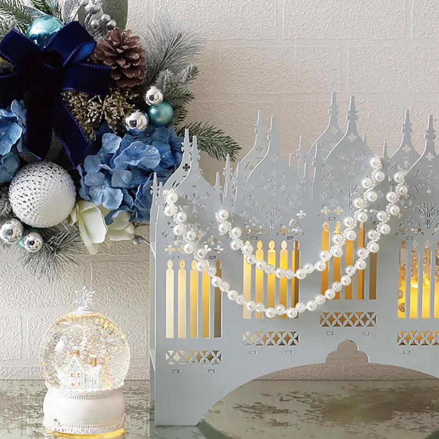 カテドラルアーチ キャンドルホルダー ウインターブルー【LED