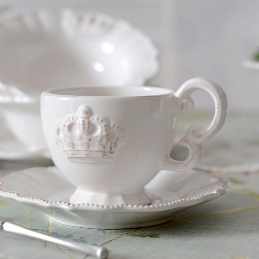 Crown ホワイトクラウン カップ＆ソーサー 200ml HM1342【王冠 白い