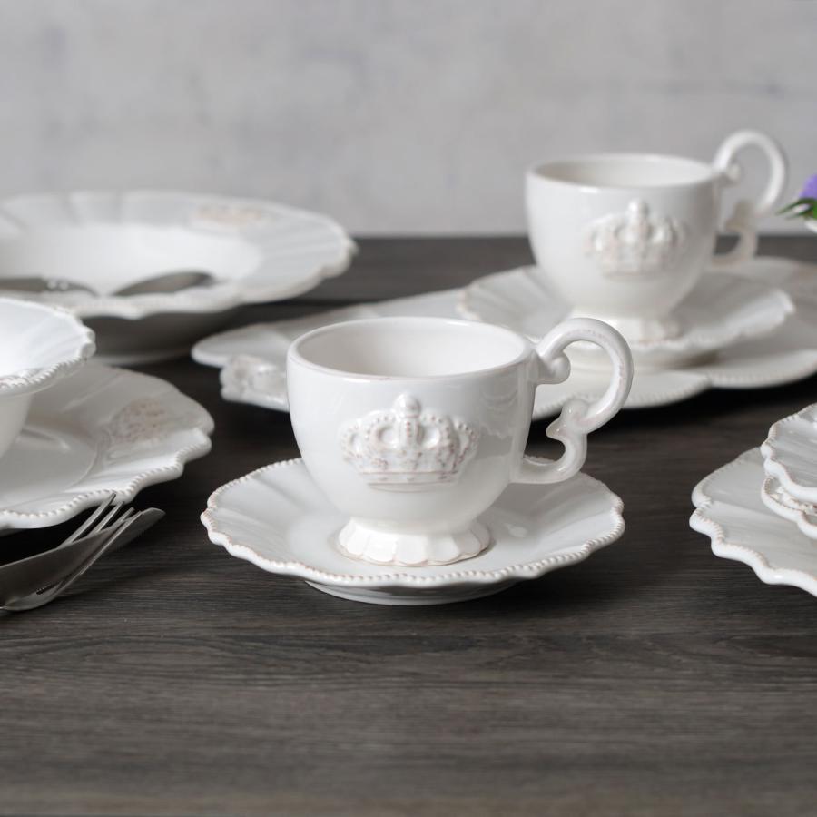 Crown ホワイトクラウン カップ＆ソーサー 200ml HM1342【王冠 白い