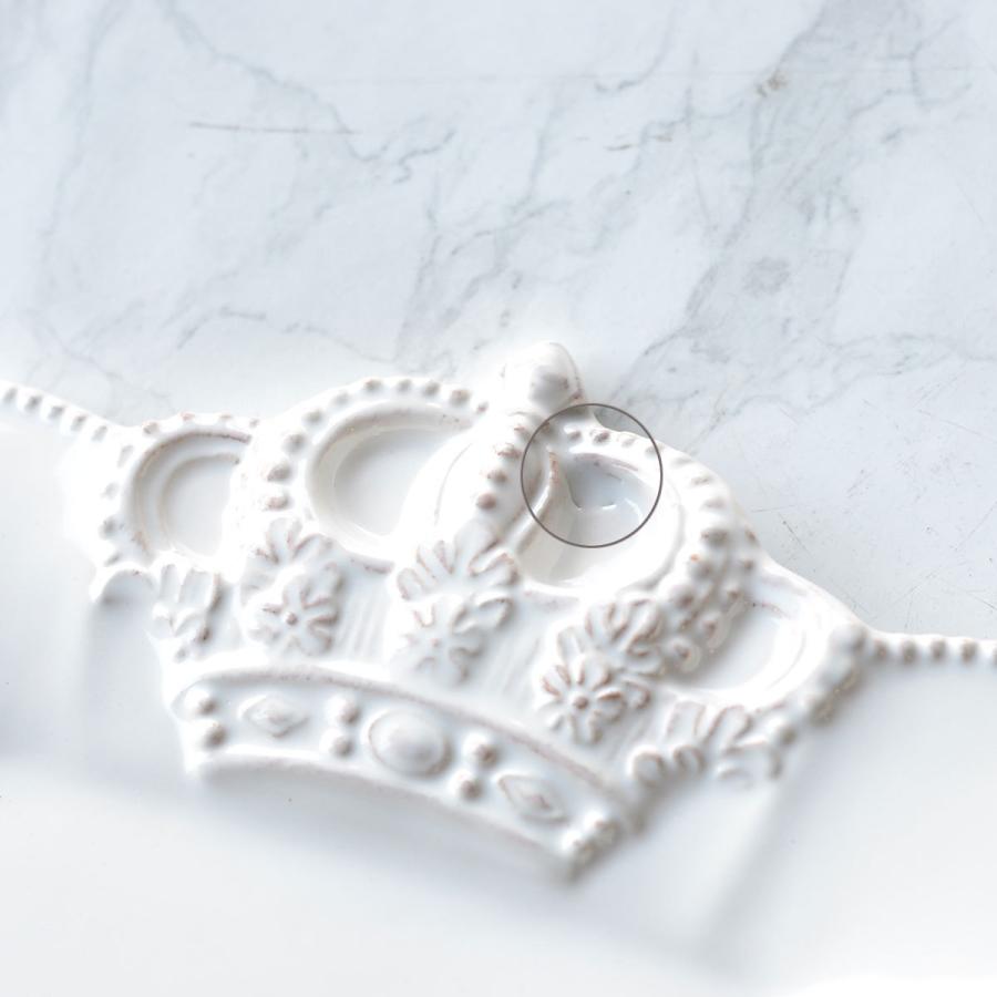 Crown ホワイトクラウン スクエアプレート 24cm HM1343【王冠 白い食器