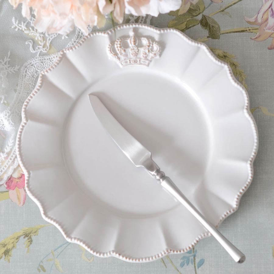 Crown ホワイトクラウン ラウンドプレート 23cm HM1344【王冠 白い食器
