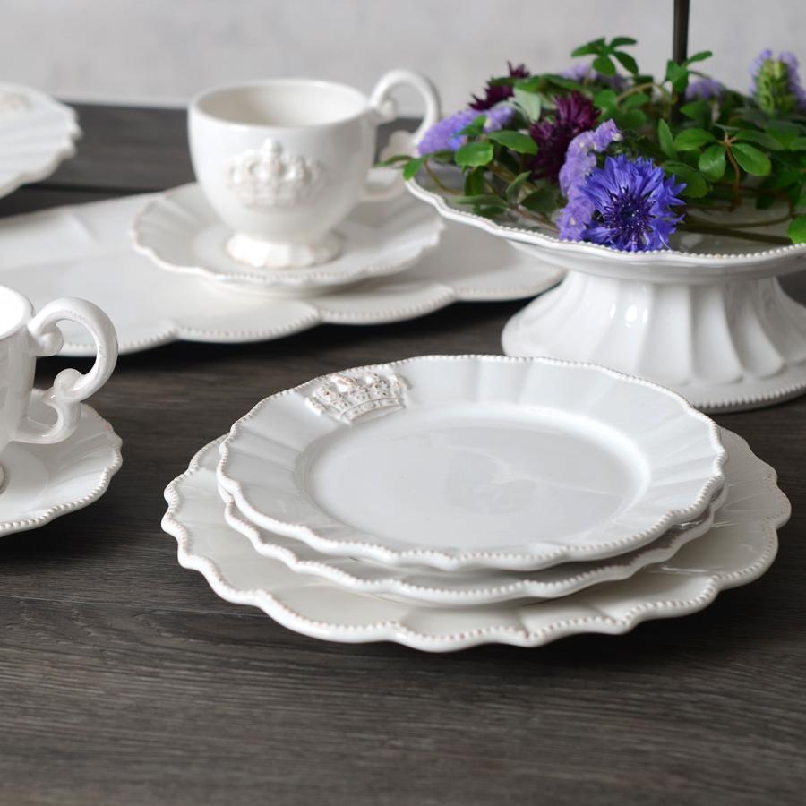 Crown ホワイトクラウン ラウンドプレート 19cm HM1345【王冠 白い食器 フレンチカントリー クラシック・アンティーク調】 :hm-1345:輸入インテリア雑貨Queen Ann - 通販 - Yahoo!ショッピング Crown ホワイトクラウン ラウンドプレート 19cm HM1345【王冠 白い食器 フレンチカントリー クラシック・アンティーク調】 :hm-1345:輸入インテリア雑貨Queen Ann - 通販 - Yahoo!ショッピング