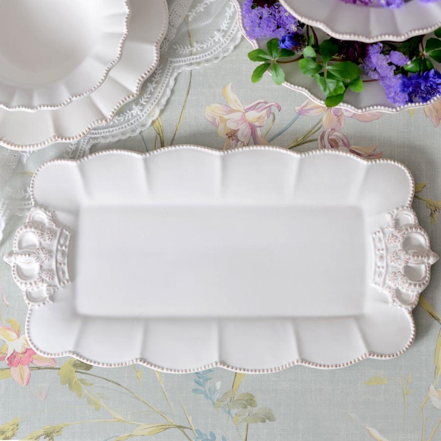 Crown ホワイトクラウン レクタングルプレート HM1347【王冠 白い食器