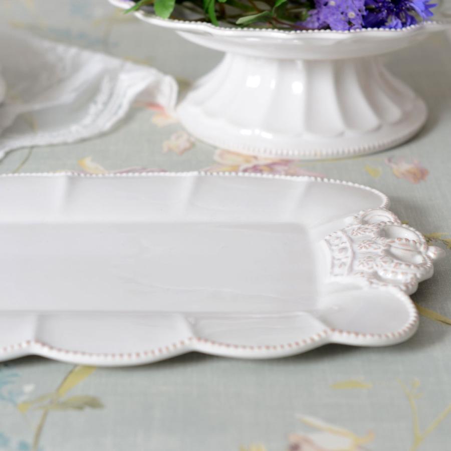 Crown ホワイトクラウン レクタングルプレート HM1347【王冠 白い食器