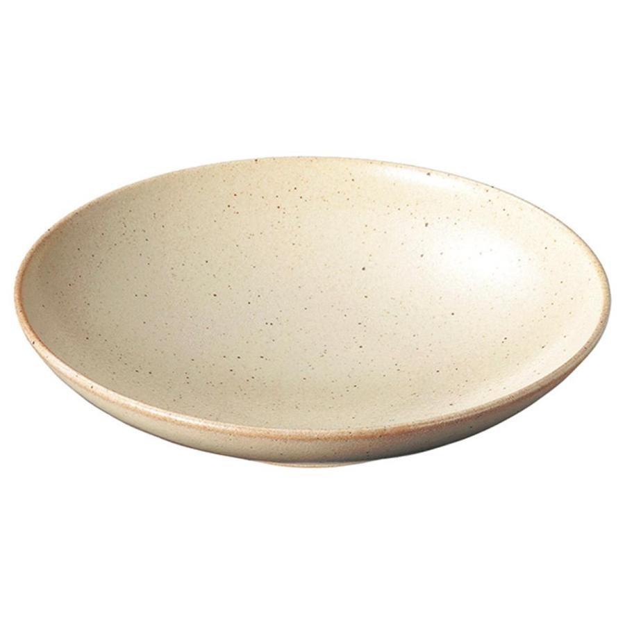 陶器製ベージュ丸型皿2枚セット プレート 18cm ダブル ファムプレート Fam Plate 皿 食器 洋食器 陶器