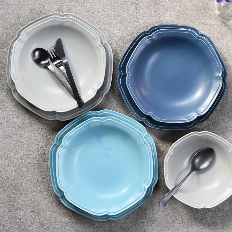 雪華 6.3深鉢 21.5cm 3色【アンティーク おしゃれ おもてなし 食洗機可