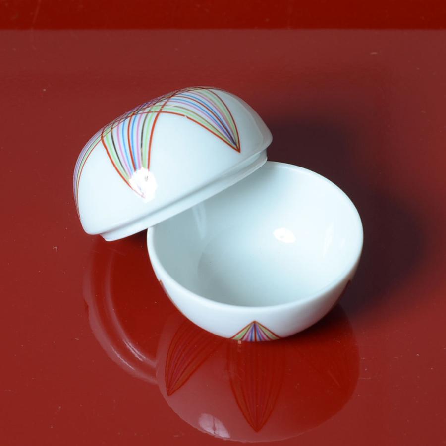陶器珍味入 友禅千筋手まり珍味入 25529【小皿 豆皿 珍味入れ手毬