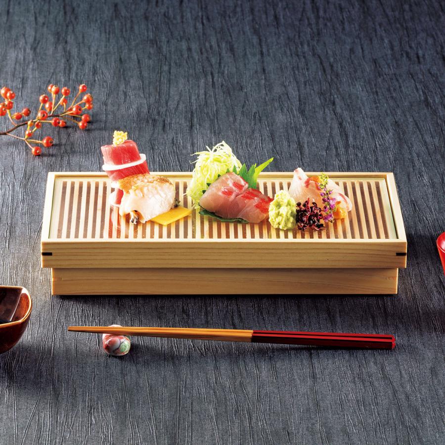 【取り寄せ】桧 糸格子盛器32099【盛器 ひのき 木製 糸格子  懐石 和食 料亭 割烹】