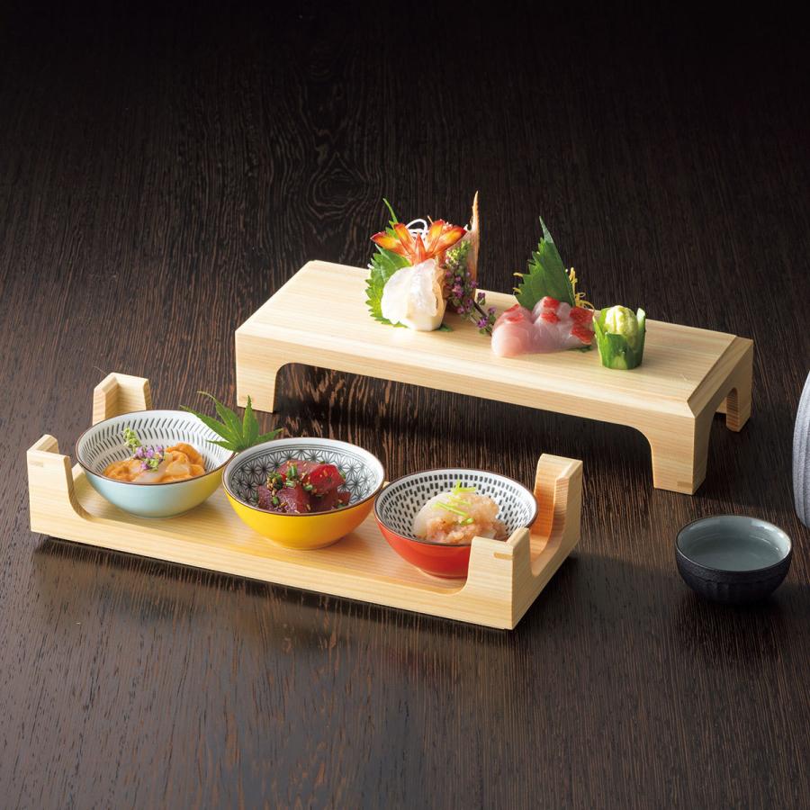 取り寄せ】<br>料理皿・盛器 桧 両使い盛箱38067<br>【盛器 敷皿 木製 