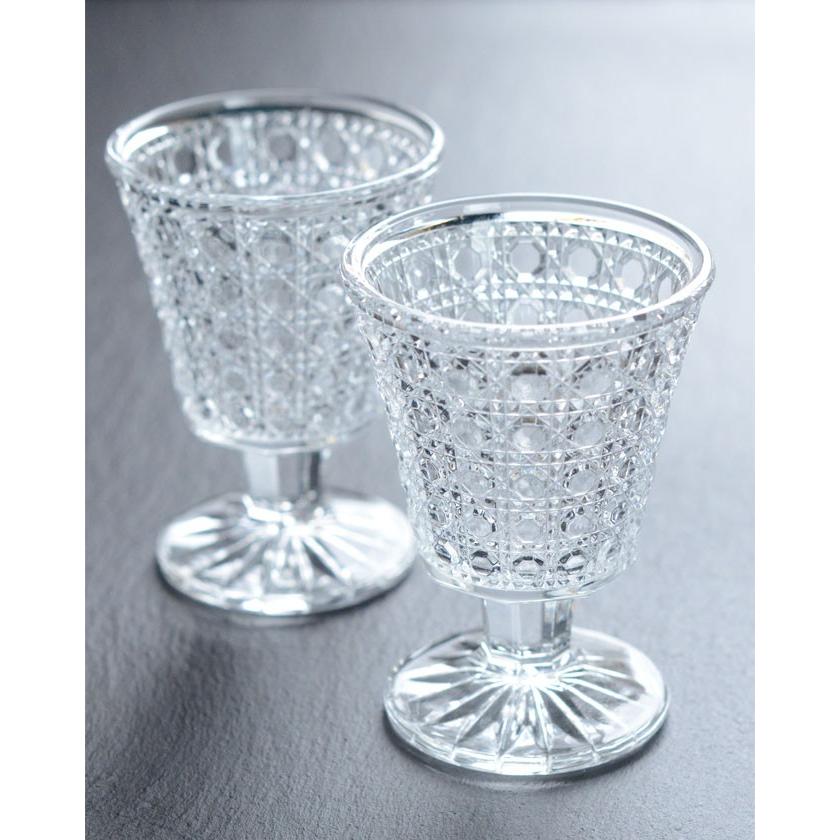 籠目高杯 クリア 188 410102【ガラス食器 硝子 グラス アミューズ
