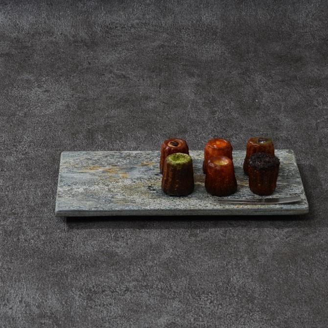 取り寄せ】天然石 26cm長角プレート 2色 342 R30【和食器 洋食器