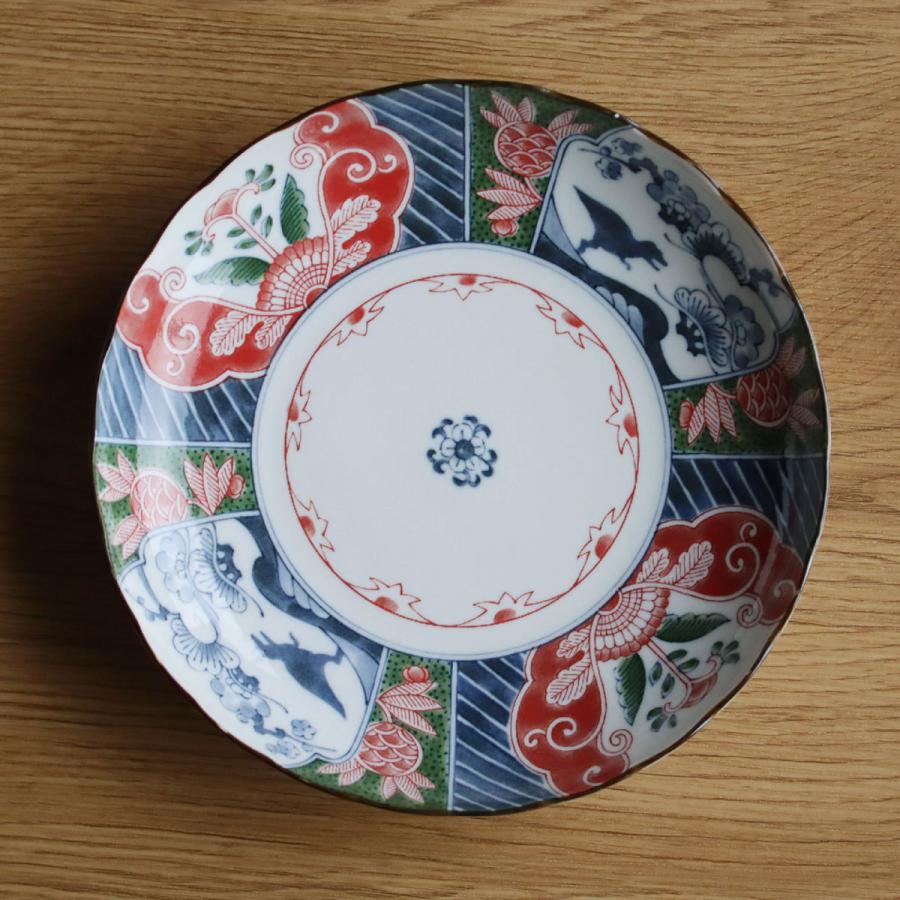 江戸っ子恐竜 良縁竜 大皿【日本製 恐竜 子供 和食器 おしゃれ 花型 黒