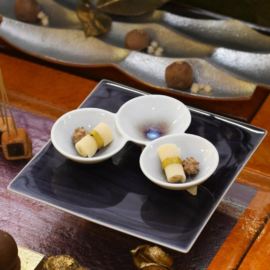 取り寄せ】神楽 KAGURA 高台プレート 15.5cm 2色【紫 パープル 皿