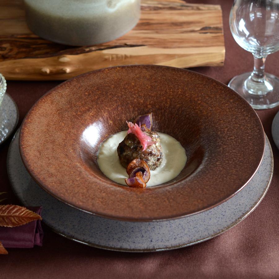 取り寄せ商品】宙 SORA -作山窯- ワイドリムクーププレート26cm 3色