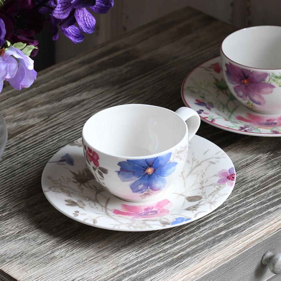 取り寄せ】villeroy&boch マリフルール コーヒーカップ＆ソーサー 