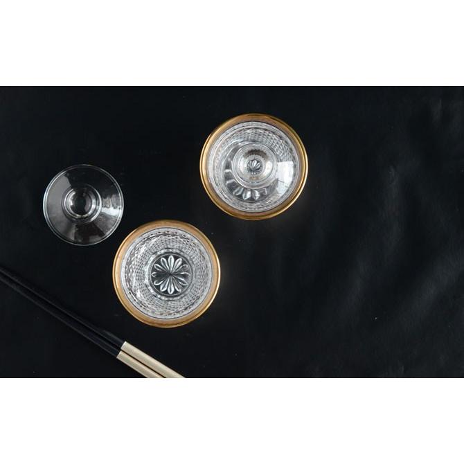 1セット単位での販売です。エスプリ箸洗 金付 413542【硝子 ガラス食器