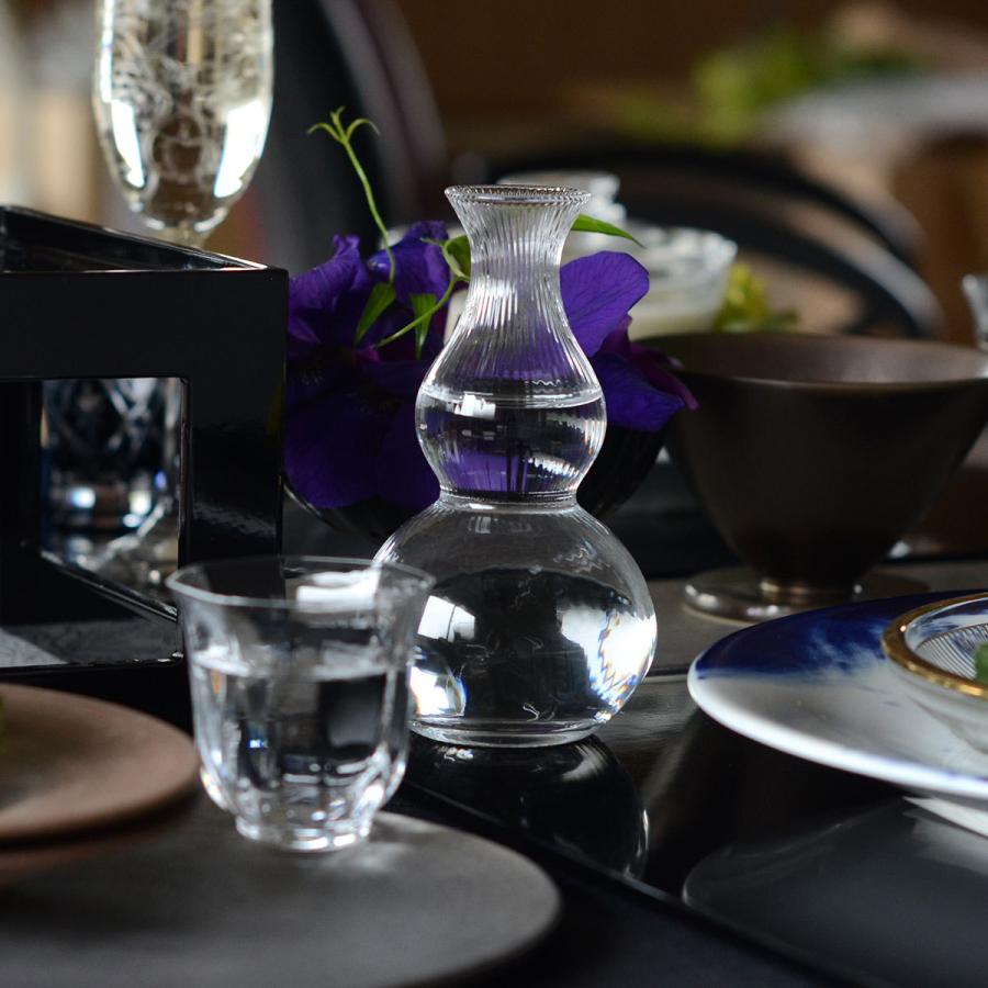 参考画像　ガラス食器 和食器−SAKE Glasses−】NO．60 徳利 870060【水崎硝子 ガラス