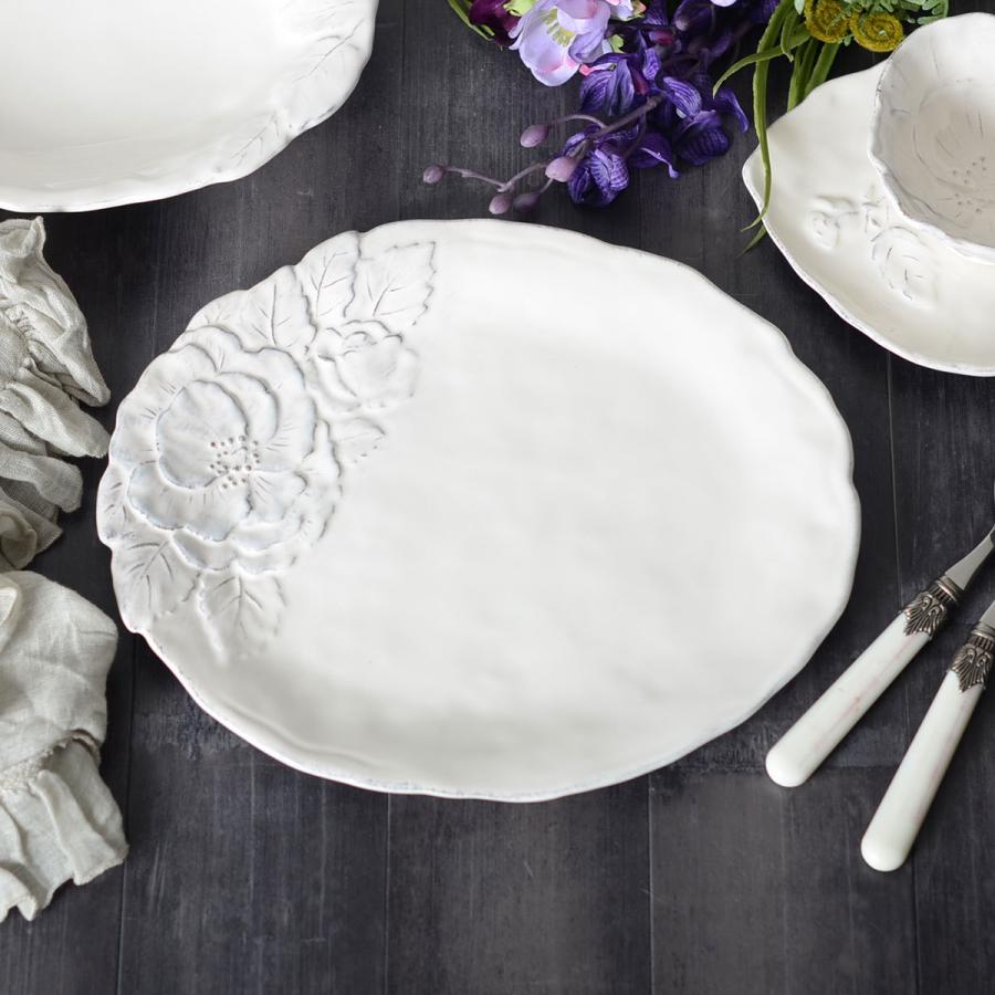 ROMANTICA ロマンティカ・プレート30cm（オフホワイト）qw-5918
