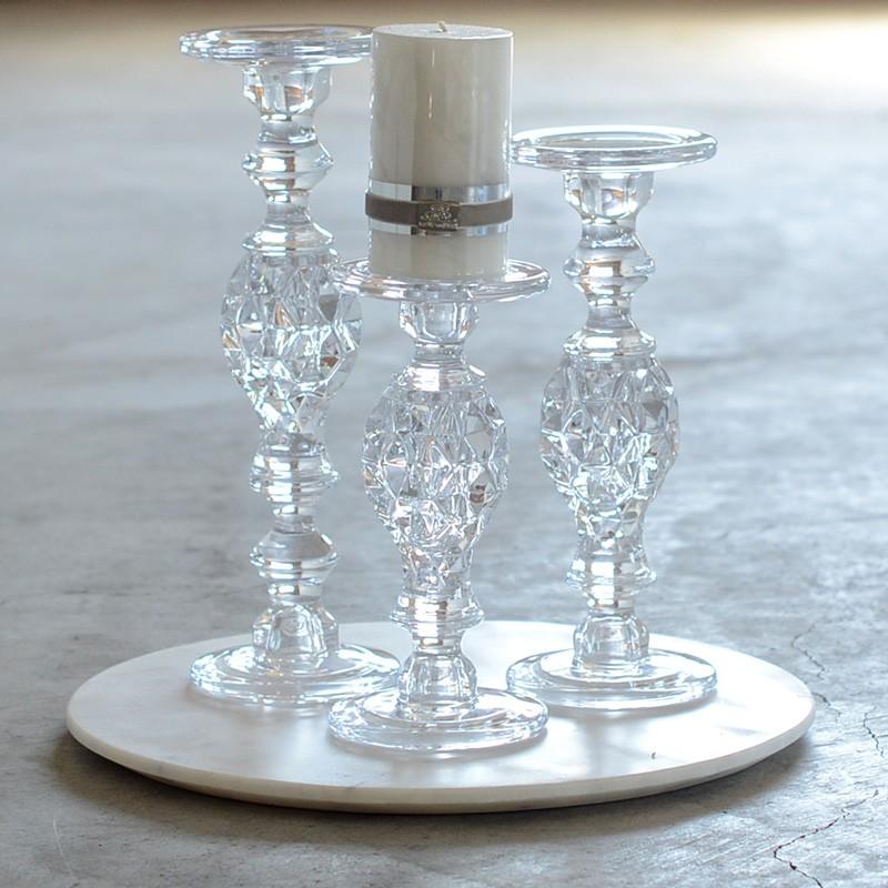 Barok ガラスキャンドルホルダー キャンドルスタンド ｍサイズ Rasteli ベルギー インテリア 蝋燭立て 飾り 豊富な品 ガラス 装飾 スタンド おしゃれ 雑貨