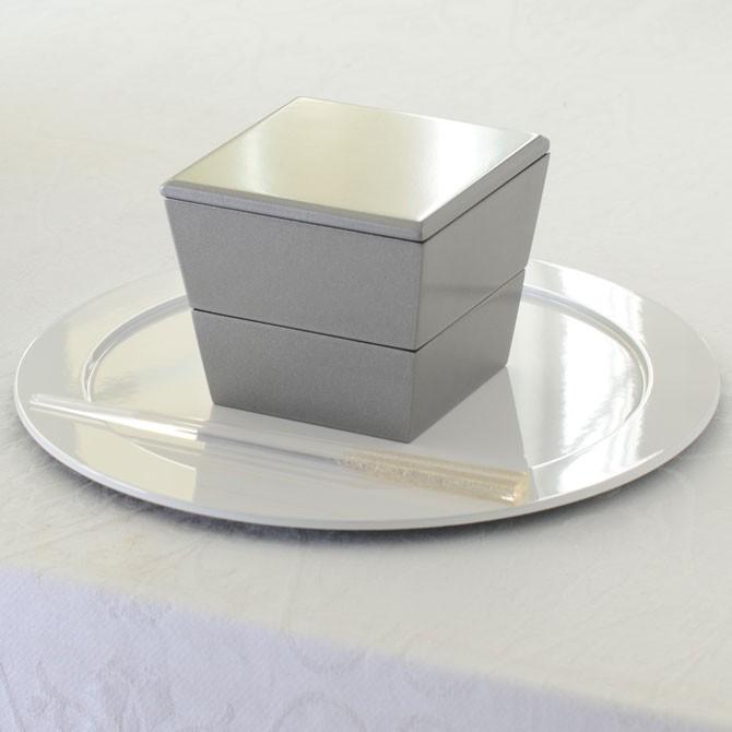 取り寄せ】台形ミニ二段入子重箱 3色【日本製 漆器 和食器 和モダン