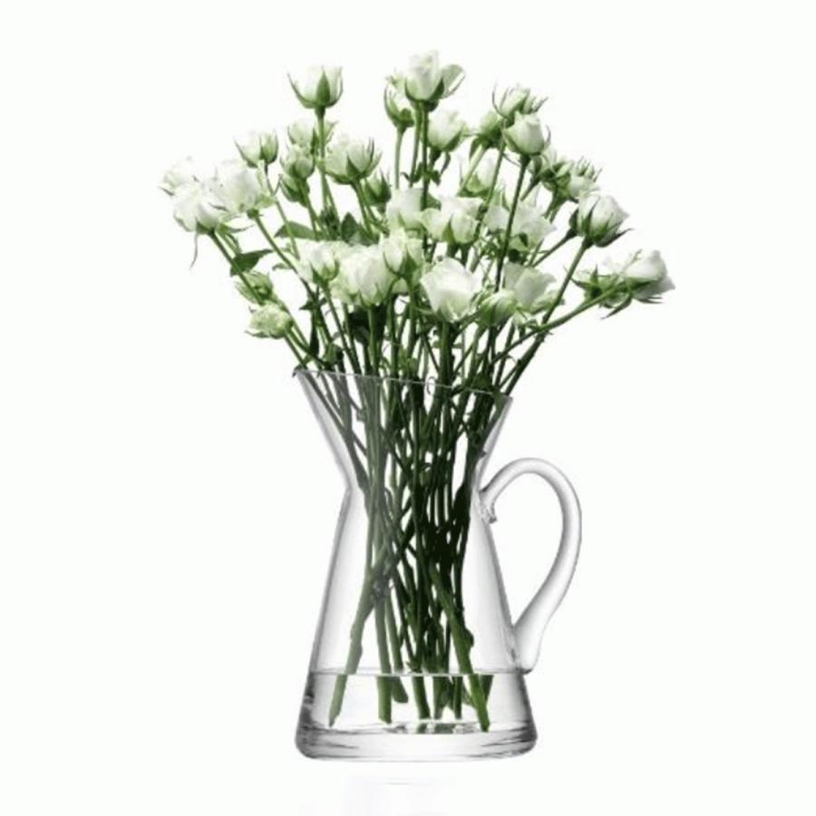 LSA Flower Jug Vase Clear　TLA2226<br>【フラワーベース 花器 花瓶 花びん 花材 資材 ガラス雑貨】｜queenann-y