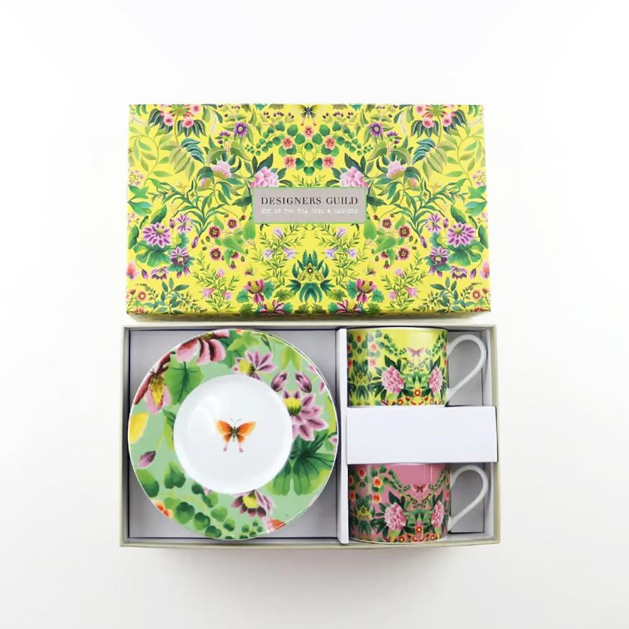 DESIGNERS GUILD（デザイナーズギルド） IKEBANA ティーカップ＆ソーサー 2個セット【DESIGNERS GUILD ...