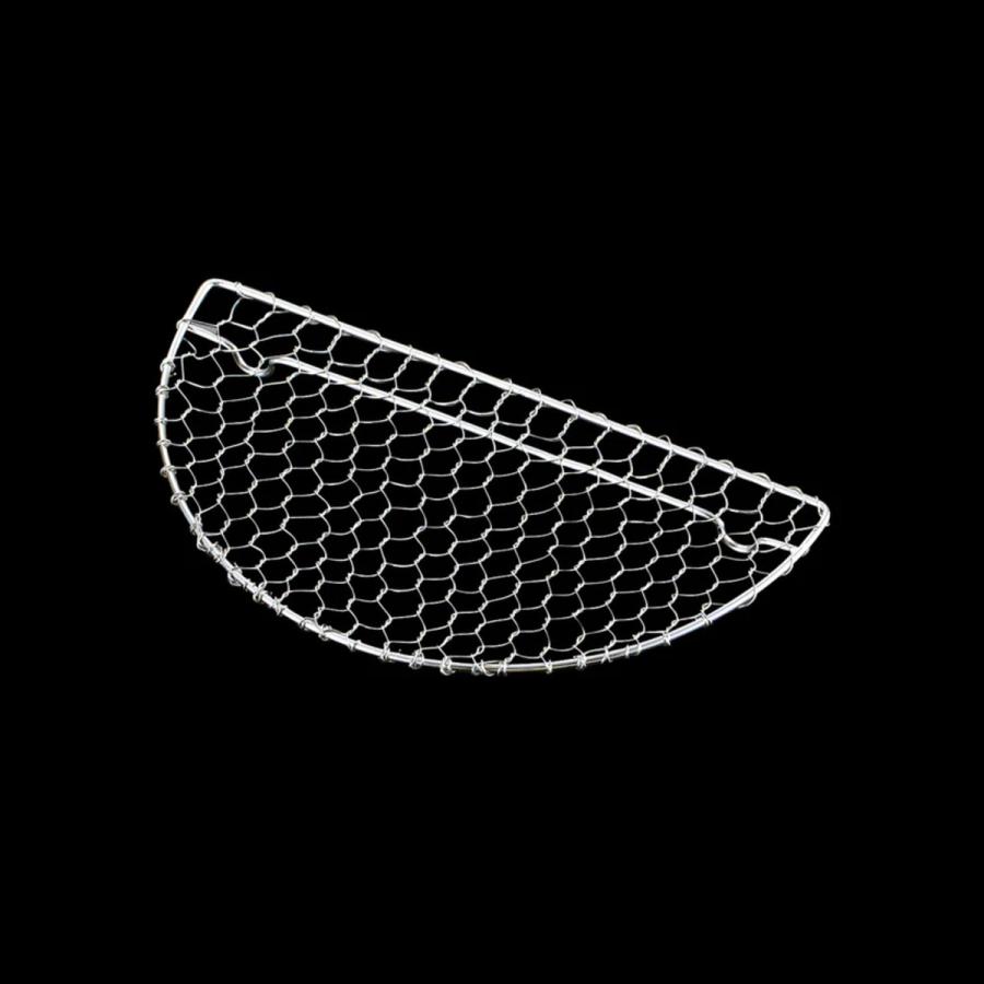 用美 YOUBI とんかつ用金網 半月（足付）大 21383【網 アミ 懐石 和