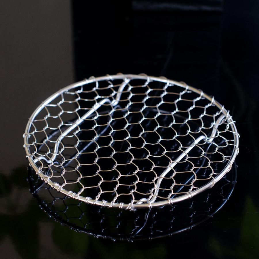 用美 YOUBI ステンレス目皿 4寸 24822【網 アミ 懐石 和食器