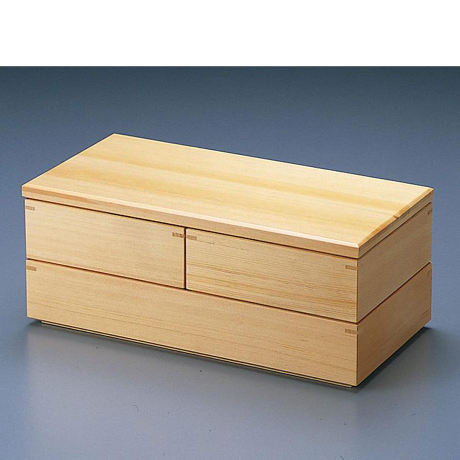 取り寄せ商品】用美 YOUBI 木曽檜・二段箱膳 27405【うどん そば 竹