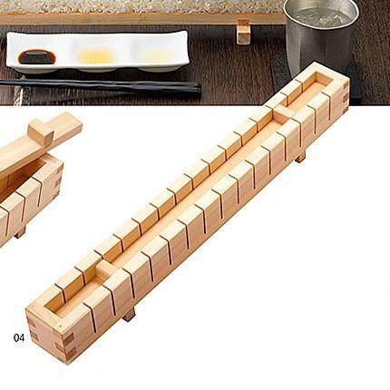 ひのき・押寿司器 16切 79244 18-034-04【押し寿司 型 型抜き 飲食店 和モダン 業務用 演出小物 木製 天然素材】