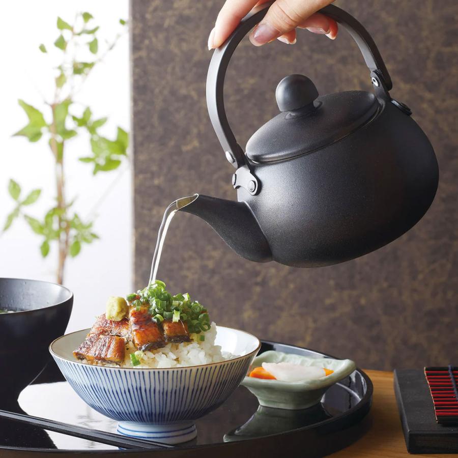 取り寄せ商品】アルミ製・ミニPOT 白・黒 2色 【お茶漬け 演出小物