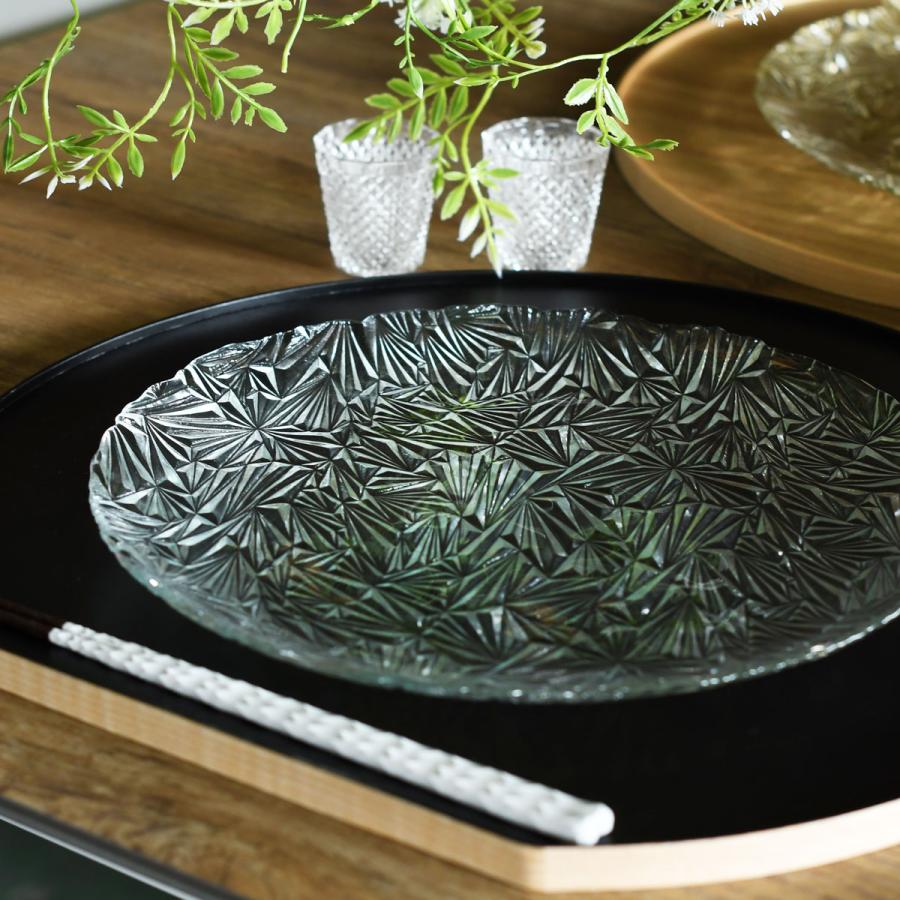タモ薄型両面盆 半月【木製 半月盆 お盆 トレー トレイ おぼん