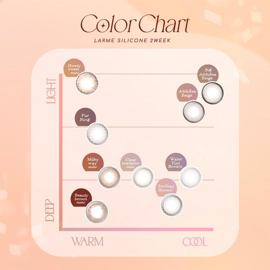 ラルム 2ウィークシリコーン LARME 2week Silicone (1箱6枚)( ２週間装用 送料無料 カラコン カラーコンタクト コンタクト  度あり 度なし 2week ) | LARME | 12