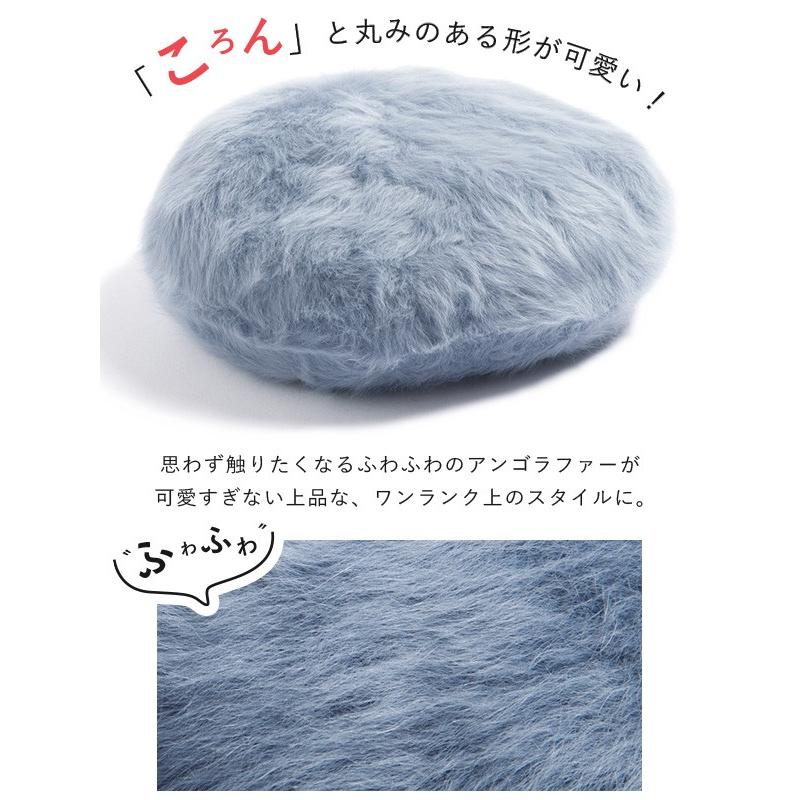 QUEENHEAD 帽子 レディース ゆったりフェイクファーベレー帽 QUEENHEAD 帽子 レディース ゆったりフェイクファーベレー帽
