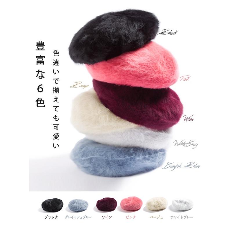 QUEENHEAD 帽子 レディース ゆったりフェイクファーベレー帽 QUEENHEAD 帽子 レディース ゆったりフェイクファーベレー帽