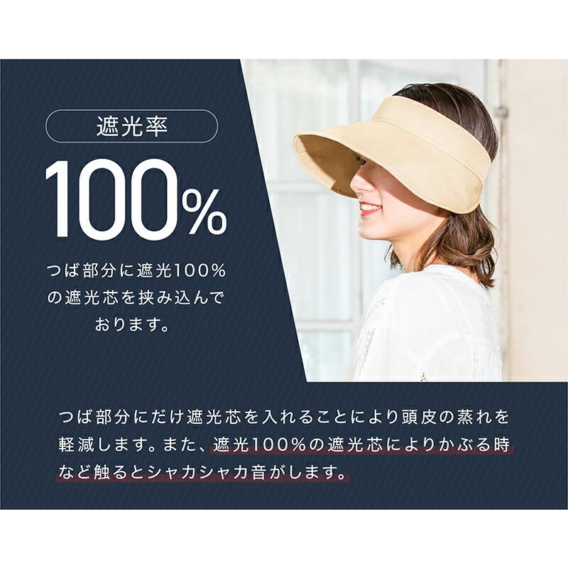 QUEENHEAD（クイーンヘッド） 遮光100％カット UVカット サンバイザー