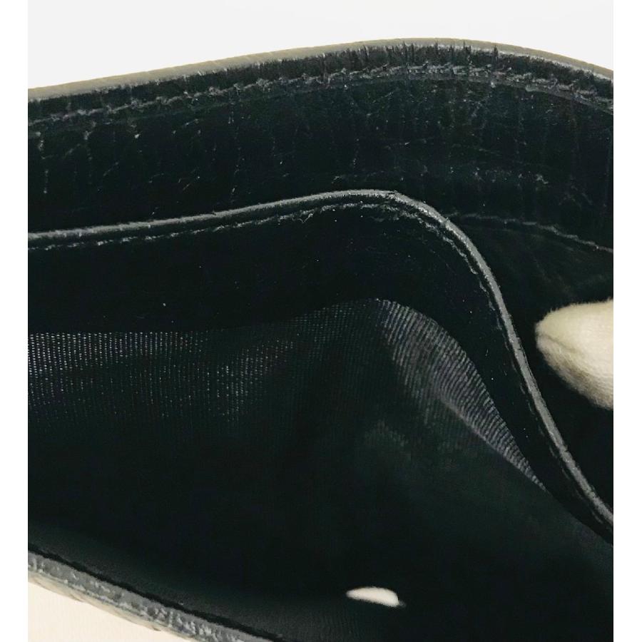 GUCCI グッチ バンブー GG 二つ折り財布 キャンバス×レザー ブラック
