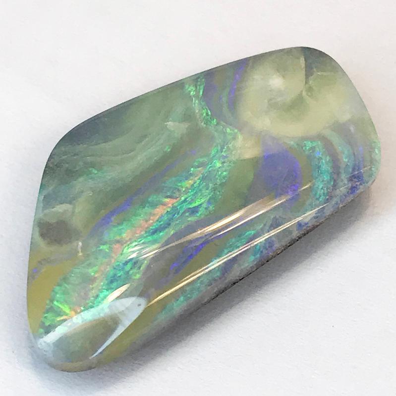天然 ボルダーオパール 20.960ct ルース 裸石 ソーティング付属 qoj