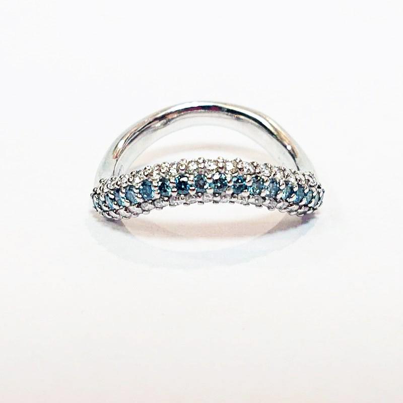 指輪 Pt900 ブルーダイヤ 0.32ct/ダイヤモンド 0.54ct プラチナ デザインリング 指輪 15号 BD0.32 D0.54 qoj.K1034 指輪 Pt900 ブルーダイヤ 0.32ct/ダイヤモンド 0.54ct プラチナ デザインリング 指輪 15号 BD0.32 D0.54 qoj.K1034