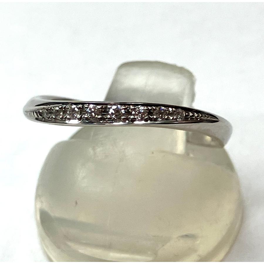 ICHAROI イサロイ PT950 プラチナ 8粒ダイヤモンドリング 0.05ct 10.5 